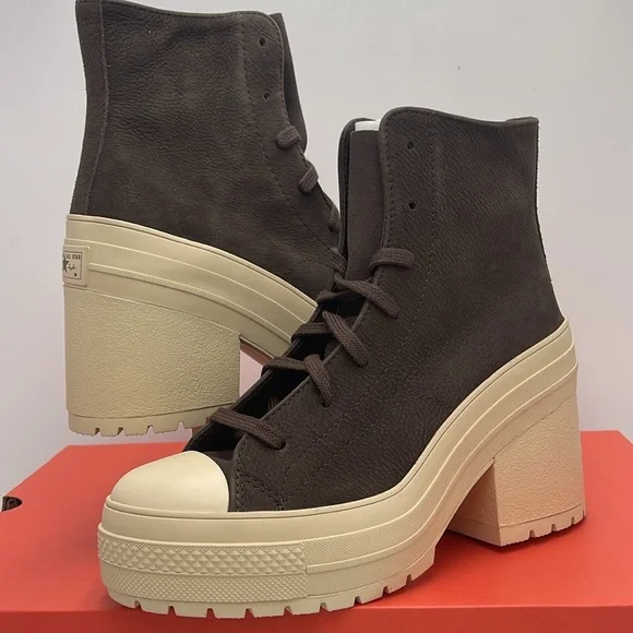 Converse WMNS CHUCK 70 DE LUXE HEEL HI FRESH BREW/FRESH BREW A11542C Platforms - Picture 9 of 16